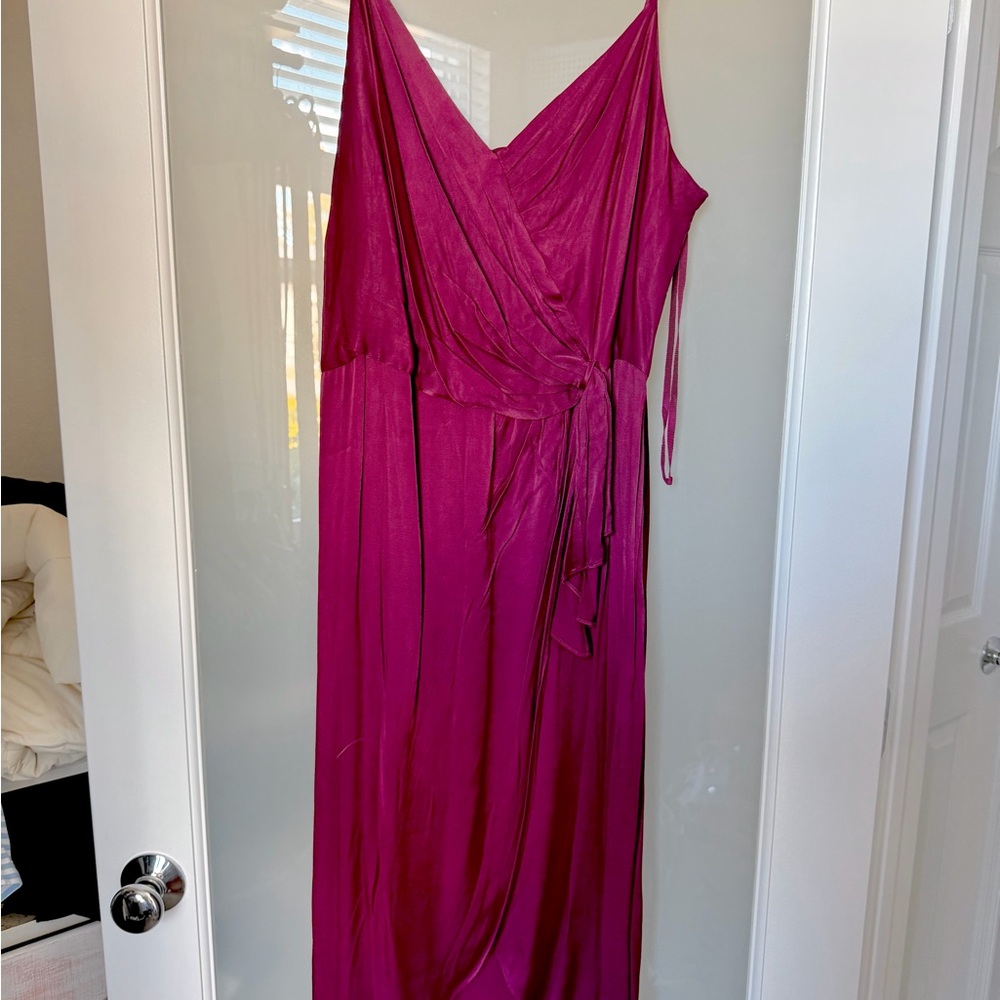 Elegant Magenta Wrap Dress ANTHROPOLOGIE NWT